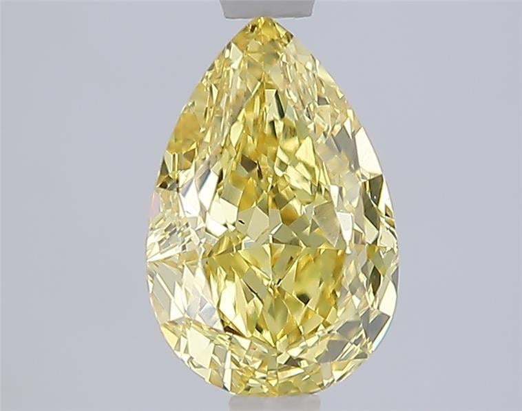 2.03 Ct. Fancy Vivid Yellow Yellow Pear Lab Grown Diamond