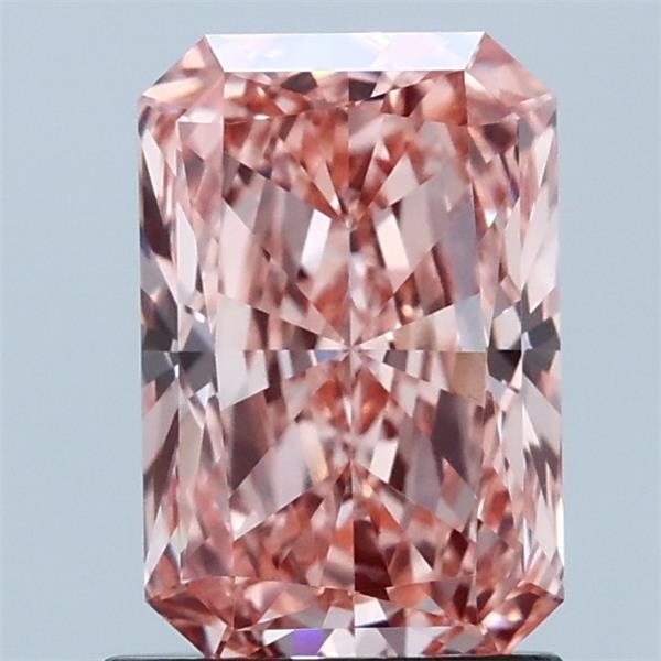 1.38 Ct. Fancy Vivid Pink Radiant Lab Grown Diamond