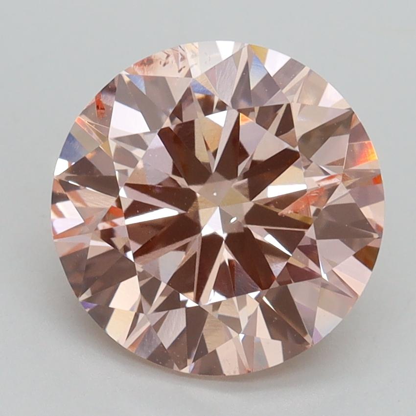 3.00 Ct. Fancy Intense Pink Round Lab Grown Diamond