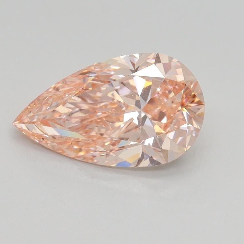 1.80 Ct. Fancy Intense Orangy Pink Pear Lab Grown Diamond