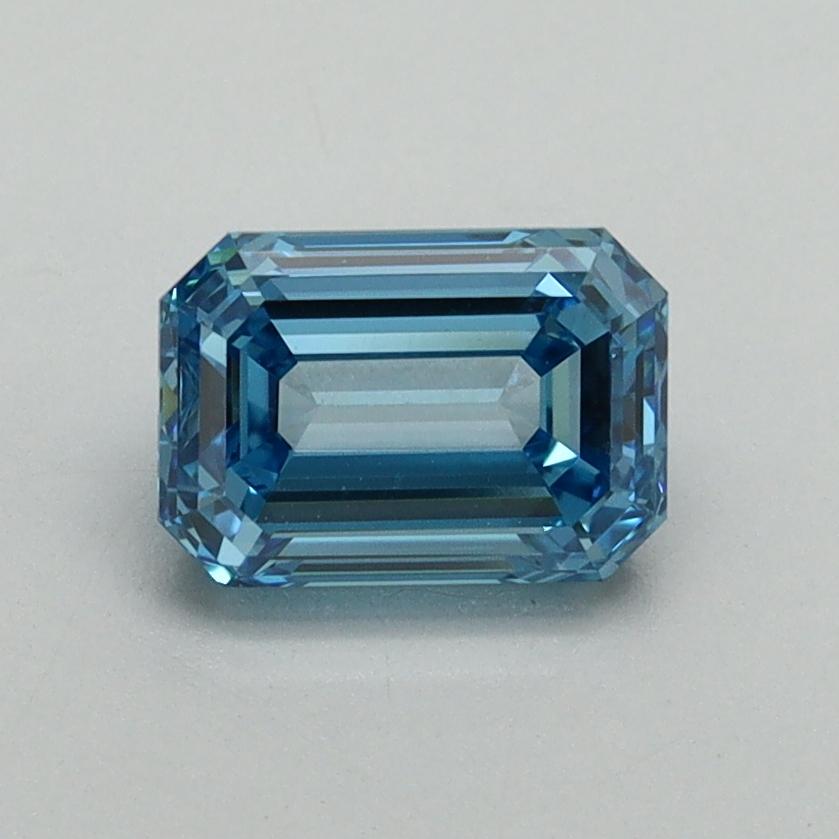 1.10 Ct. Fancy Vivid Blue Emerald Lab Grown Diamond