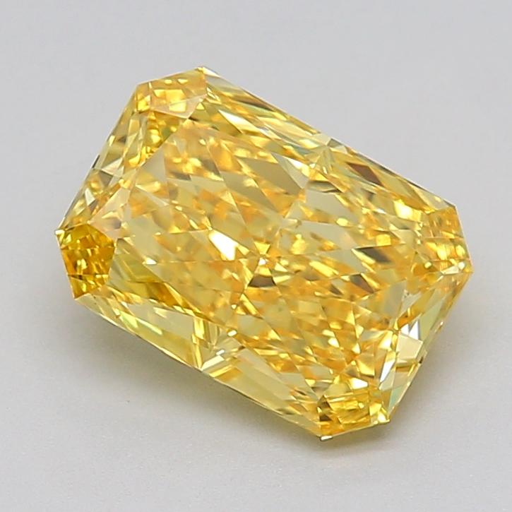 3.07 Ct. Fancy Vivid  Yellow Radiant Lab Grown Diamond