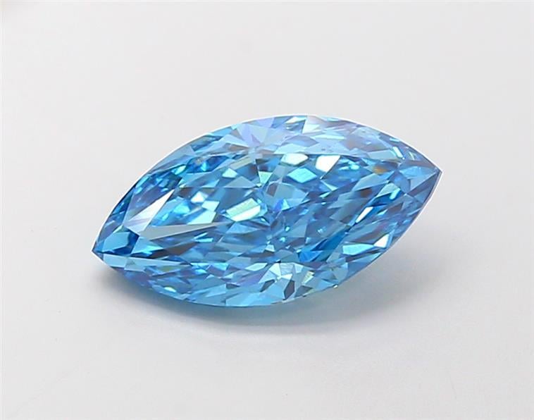 2.46 Ct. Fancy Vivid Blue Marquise Lab Grown Diamond