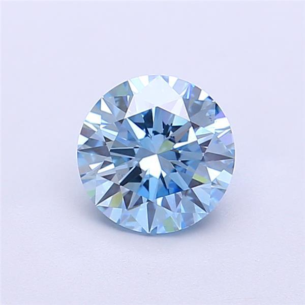 1.01 Ct. Fancy Vivid  Blue Round Lab Grown Diamond