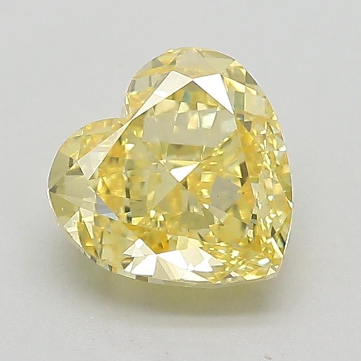 1.51 Ct. Fancy Intense  Yellow Heart Lab Grown Diamond