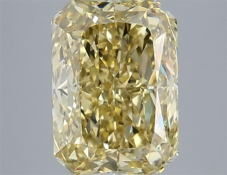 4.09 Ct. Fancy Intense Yellow Radiant Lab Grown Diamond