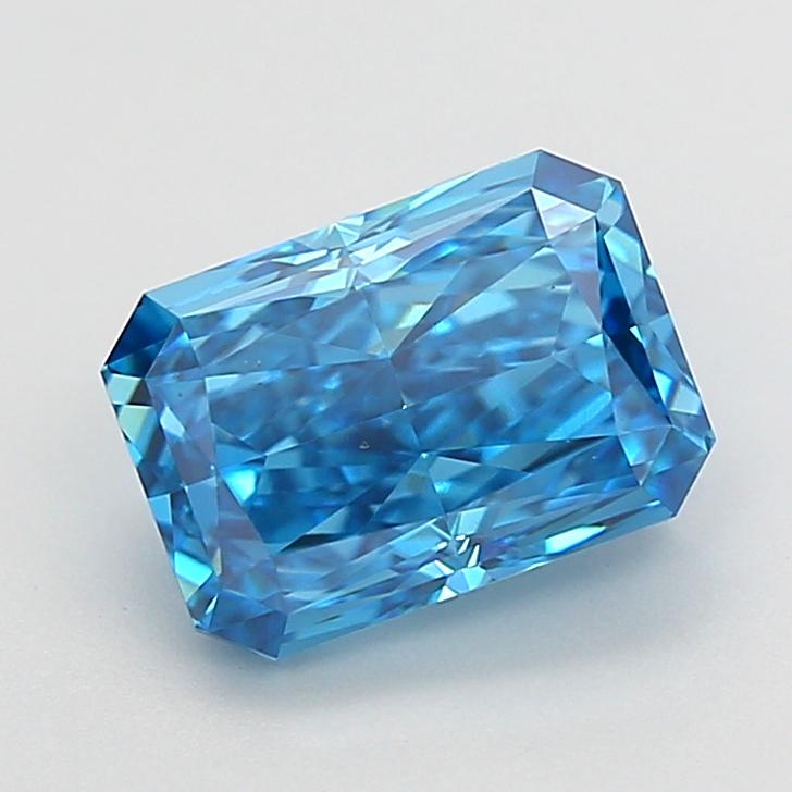 2.09 Ct. Fancy Vivid Blue Radiant Lab Grown Diamond
