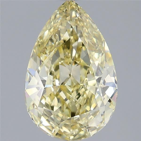 2.58 Ct. Fancy Yellow Pear Lab Grown Diamond
