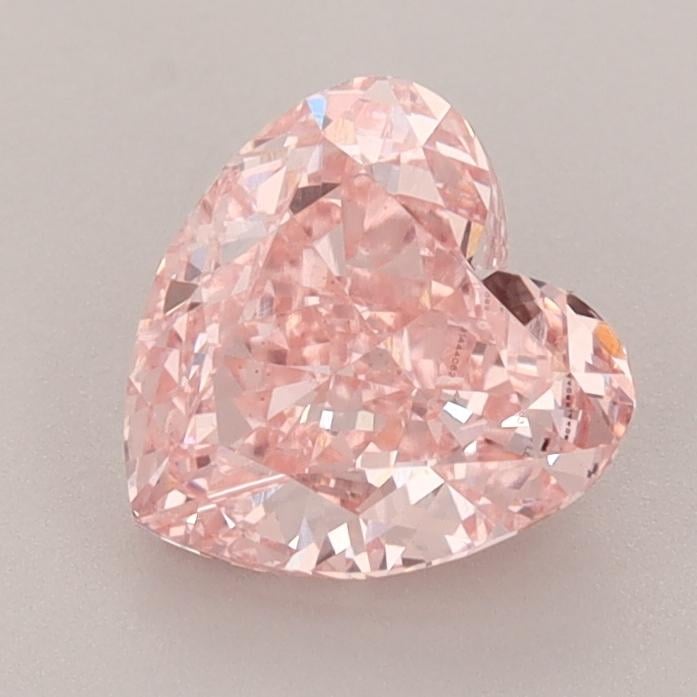 1.43 Ct. Fancy Vivid  Pink Heart Lab Grown Diamond