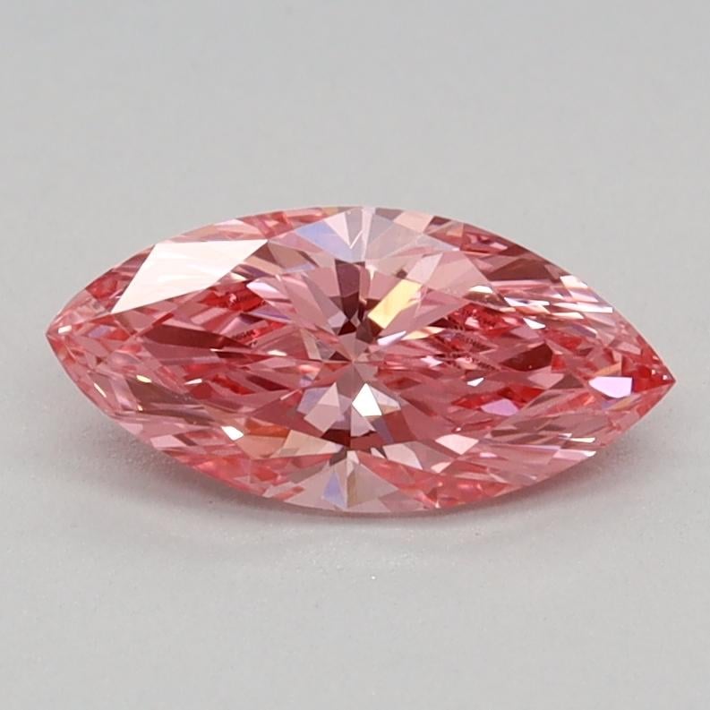 0.36 Ct. Fancy Vivid Pink Marquise Lab Grown Diamond