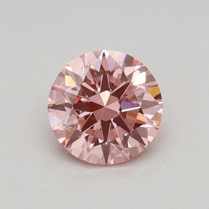 0.36 Ct. Fancy Vivid Pink Round Lab Grown Diamond
