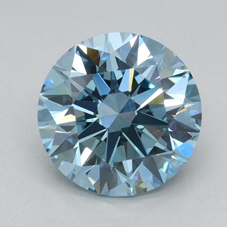 1.07 Ct. Fancy Vivid Blue Round Lab Grown Diamond
