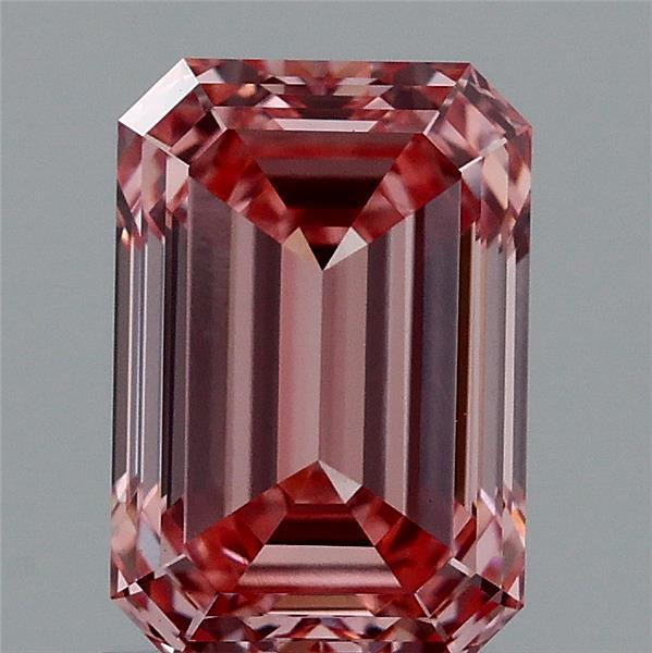 1.51 Ct. Fancy Vivid Pink Emerald Lab Grown Diamond