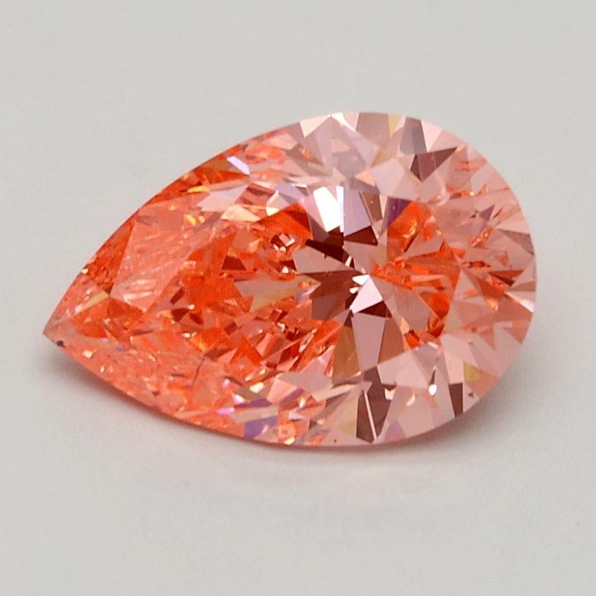 1.48 Ct. Fancy Vivid Pink Pear Lab Grown Diamond