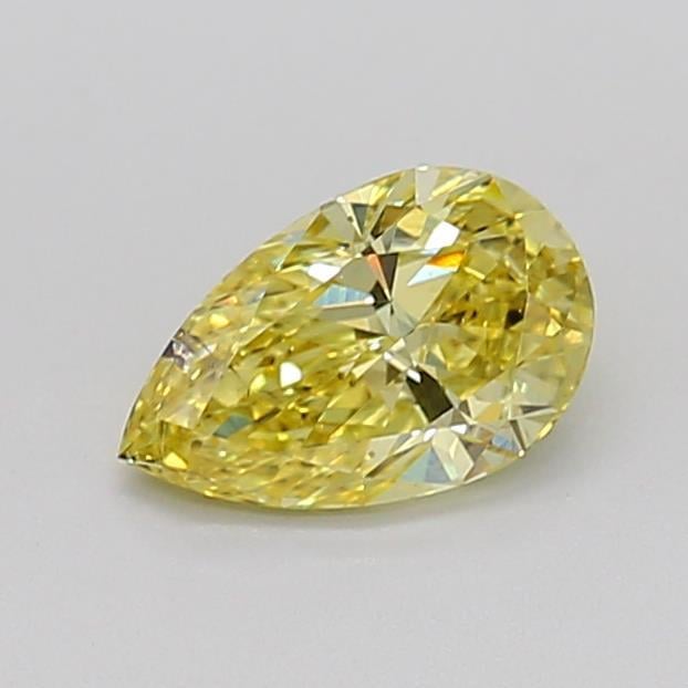 0.84 Ct. Fancy Intense Yellow Pear Lab Grown Diamond