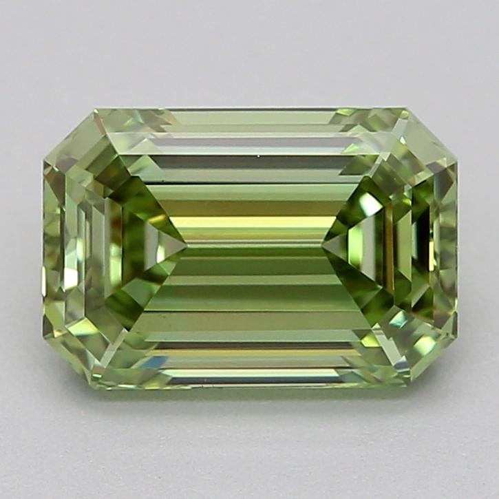 1.04 Ct. Fancy Vivid  Green Emerald Lab Grown Diamond