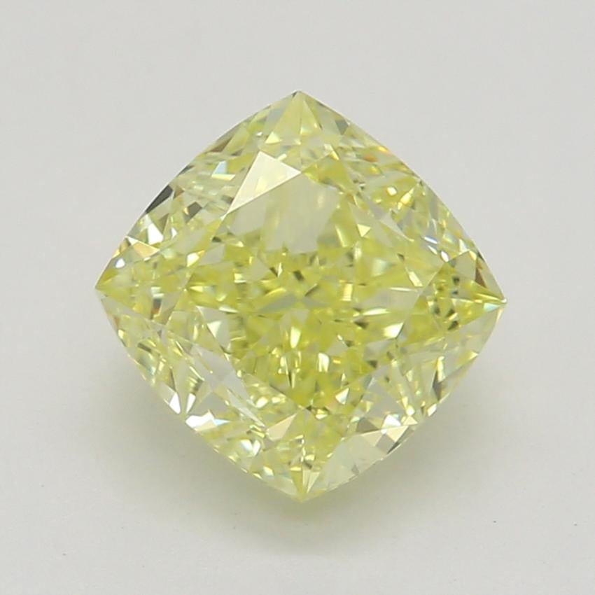 1.01 Ct. Fancy Intense Yellow Cushion Diamond