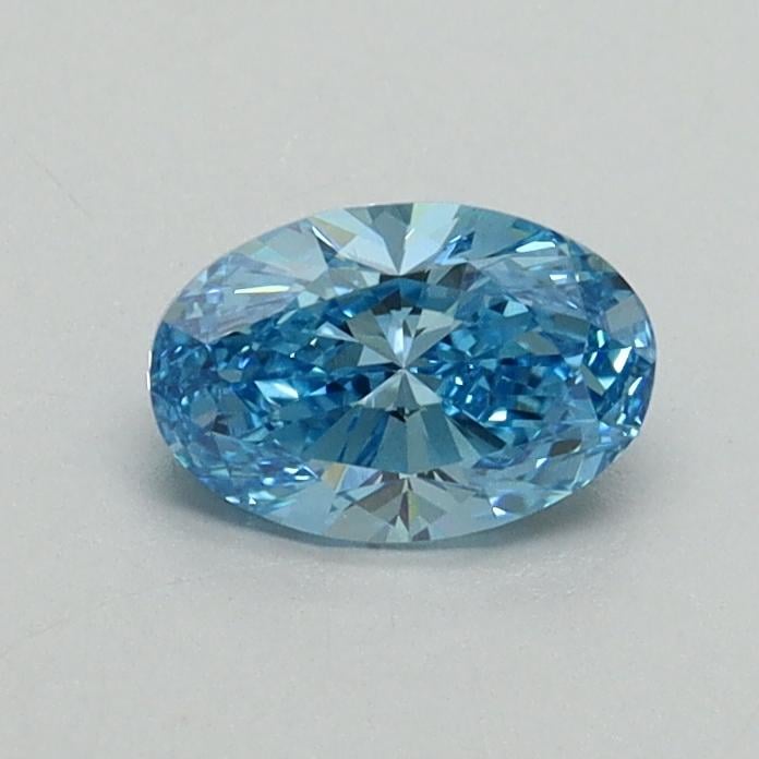 0.50 Ct. Fancy Vivid Blue Oval Lab Grown Diamond