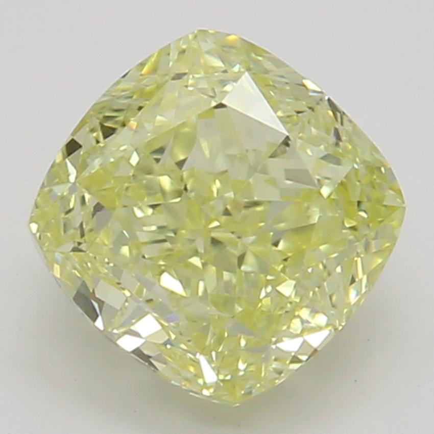 0.91 Ct. Fancy Yellow Cushion Diamond