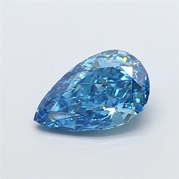 1.06 Ct. Fancy Vivid  Blue Pear Lab Grown Diamond