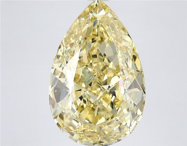 5.08 Ct. Fancy Intense Yellow Pear Lab Grown Diamond