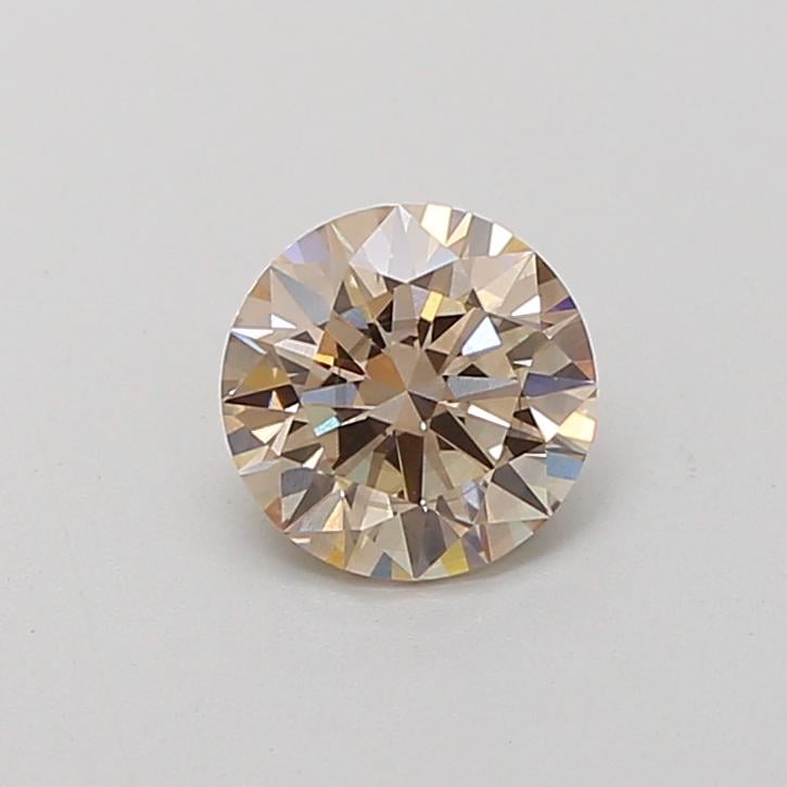 1.07 Ct. Fancy Light  Brown Round Lab Grown Diamond