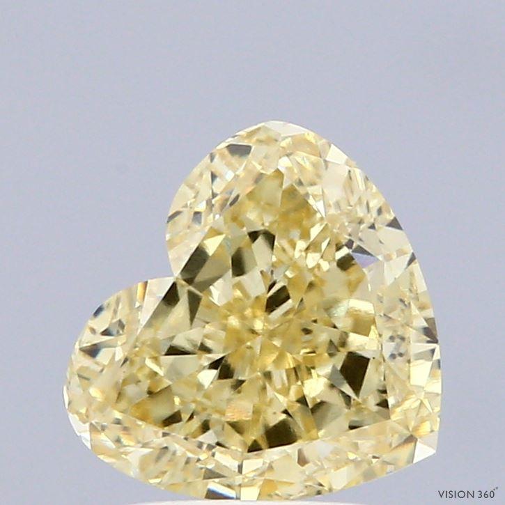 2.24 Ct. Fancy Intense Yellow Heart Lab Grown Diamond