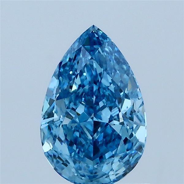 1.01 Ct. Fancy Vivid Blue Pear Lab Grown Diamond