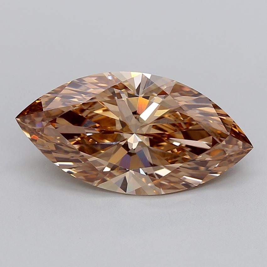 5.10 Ct. Fancy  Brown Marquise Lab Grown Diamond