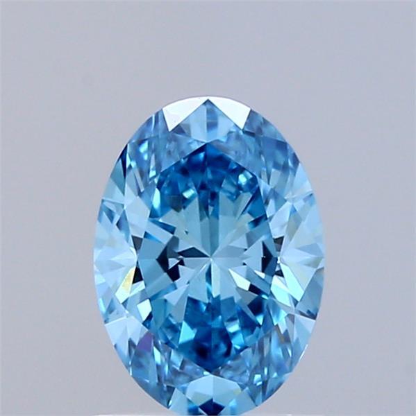 1.00 Ct. Fancy Vivid Blue Oval Lab Grown Diamond
