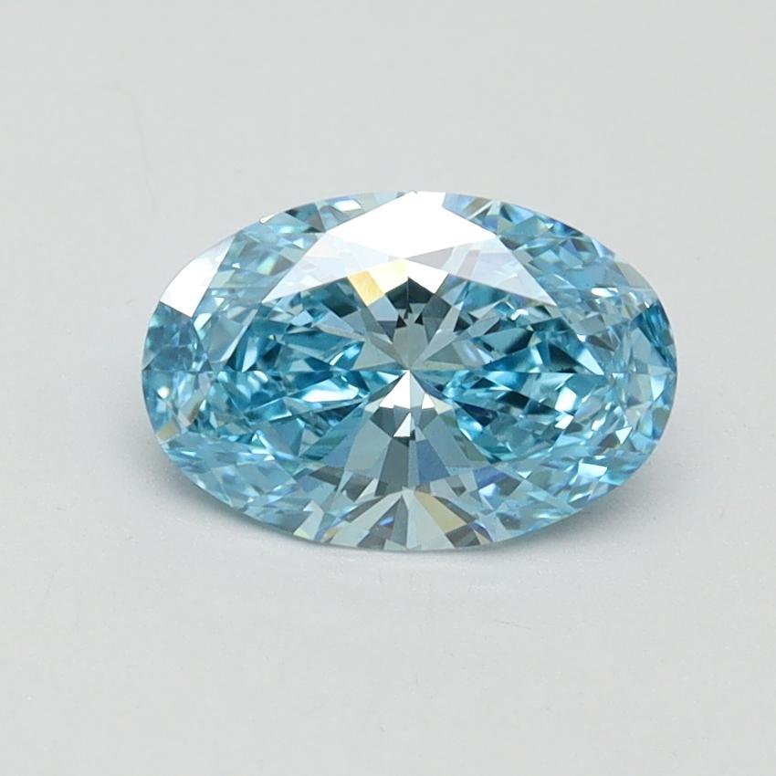 1.00 Ct. Fancy Vivid Blue Oval Lab Grown Diamond
