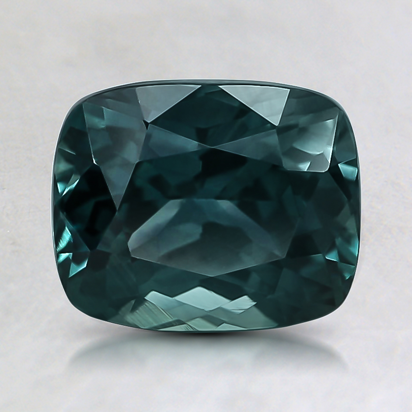 7.7x6.3mm Unheated Cushion Teal Sapphire