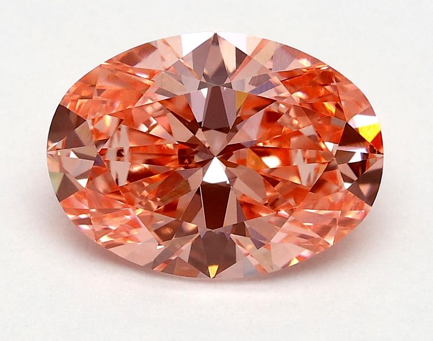 1.72 Ct. Fancy Vivid Pink Oval Lab Grown Diamond