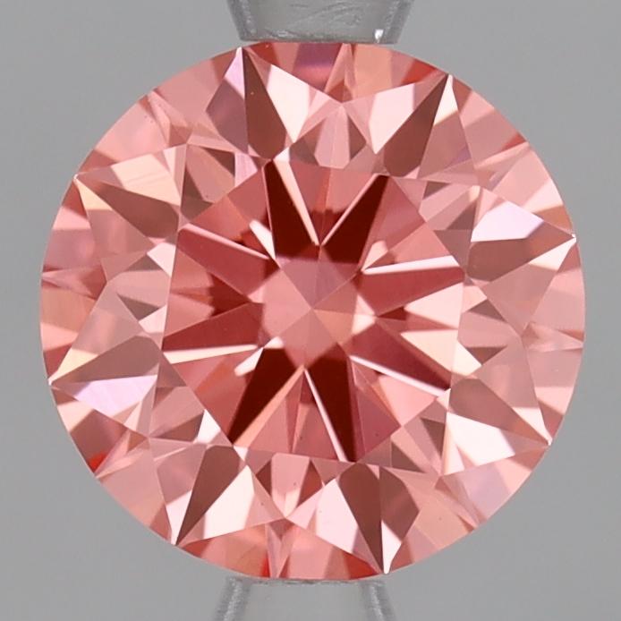 1.06 Ct. Fancy Vivid Pink Round Lab Grown Diamond