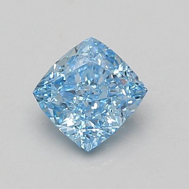 1.07 Ct. Fancy Vivid Blue Cushion Lab Grown Diamond