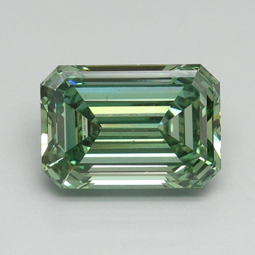 1.54 Ct. Fancy Vivid Green Emerald Lab Grown Diamond