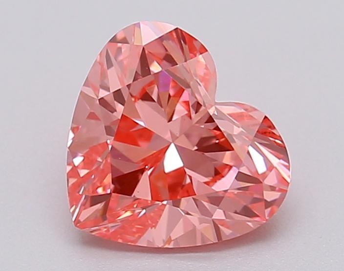 1.04 Ct. Fancy Vivid Pink Heart Lab Grown Diamond