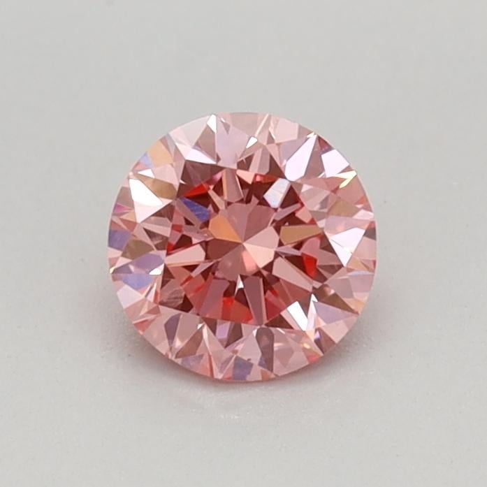 0.38 Ct. Fancy Vivid Pink Round Lab Grown Diamond