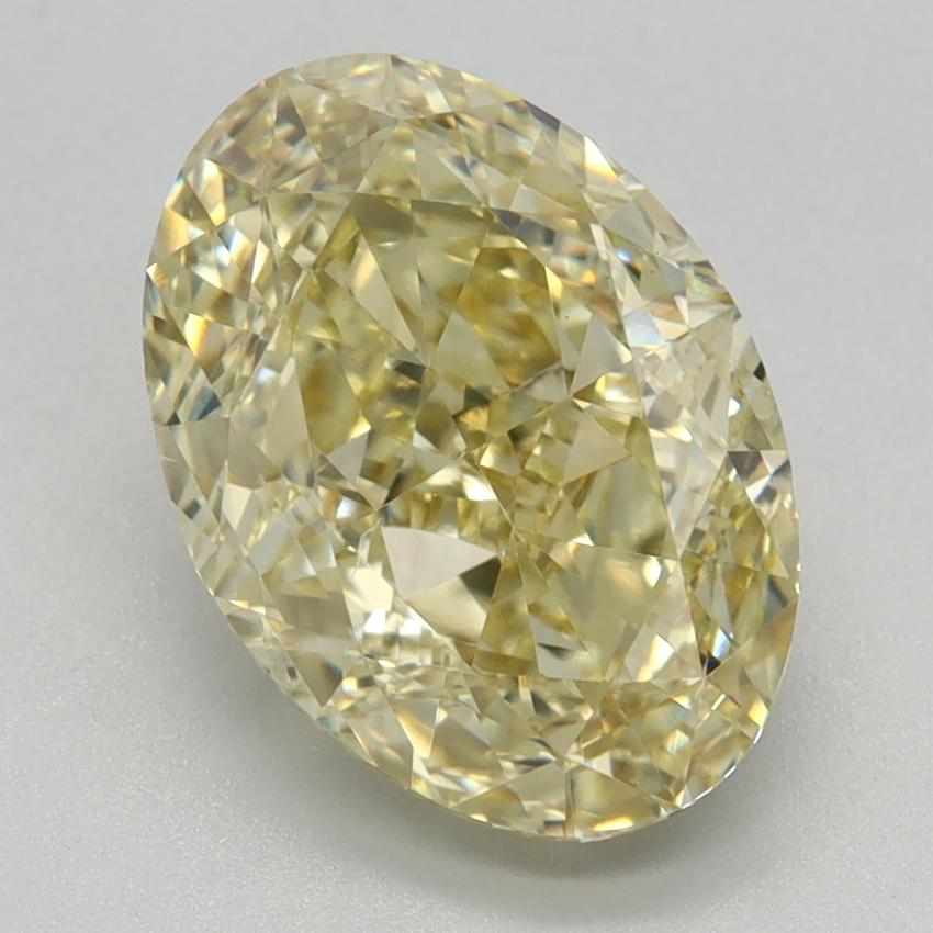 3.12 Ct. Fancy Intense Yellow Oval Lab Grown Diamond