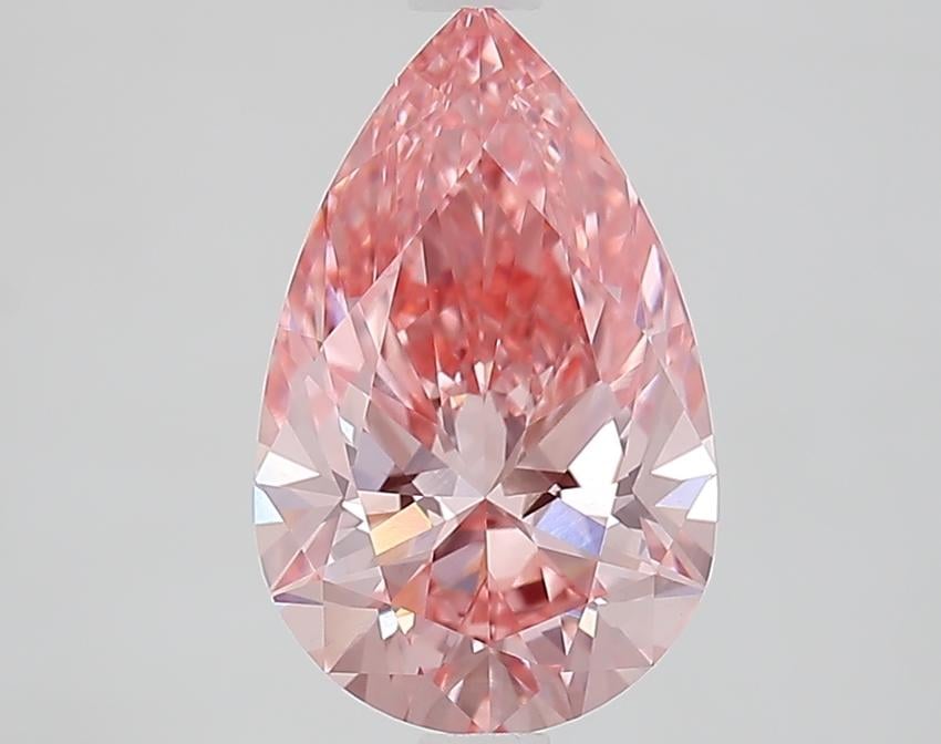 2.26 Ct. Fancy Vivid Pink Pear Lab Grown Diamond