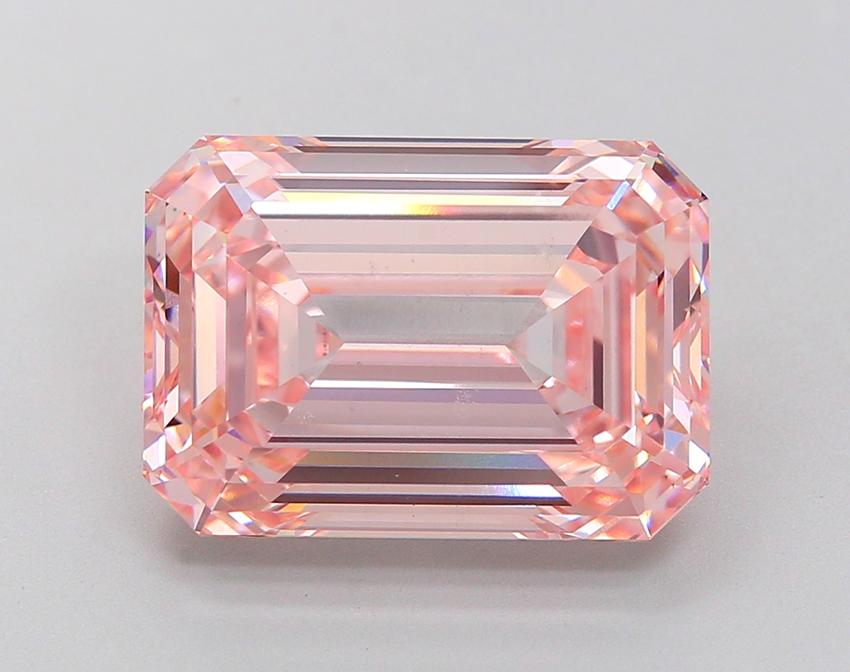 10.08 Ct. Fancy Intense Pink Emerald Lab Grown Diamond