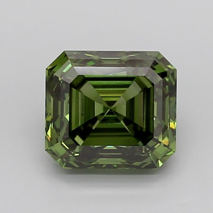 5.02 Ct. Fancy Vivid Green Emerald Lab Grown Diamond