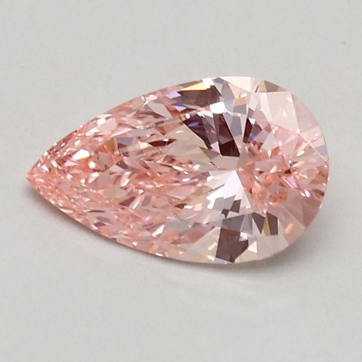 0.55 Ct. Fancy Vivid Pink Pear Lab Grown Diamond