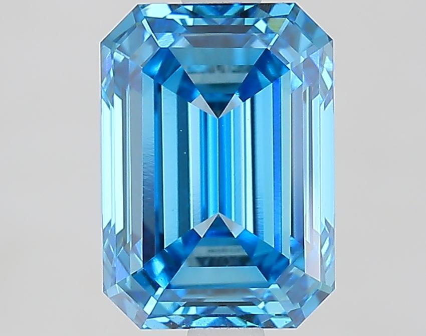2.52 Ct. Fancy Vivid Blue Emerald Lab Grown Diamond