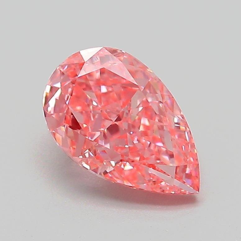 1.29 Ct. Fancy Vivid Pink Pear Lab Grown Diamond