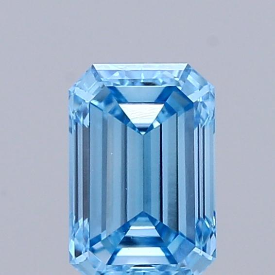 0.57 Ct. Fancy Vivid Blue Emerald Lab Grown Diamond