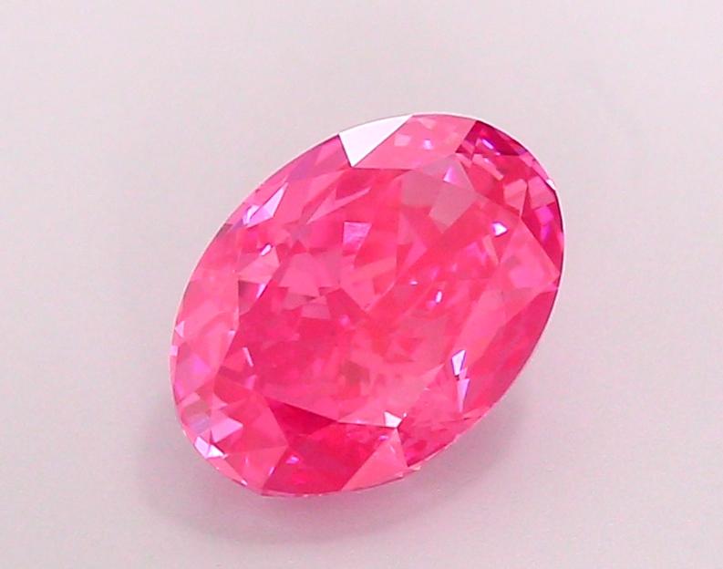 2.53 Ct. Fancy Vivid Pink Oval Lab Grown Diamond