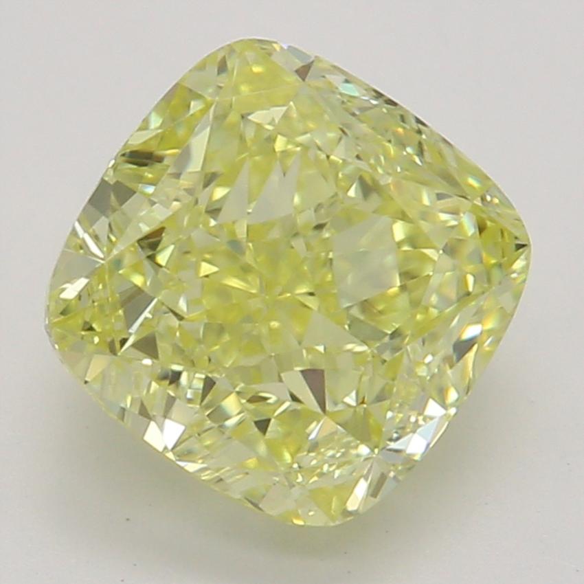 1.30 Ct. Fancy Intense Yellow Cushion Diamond