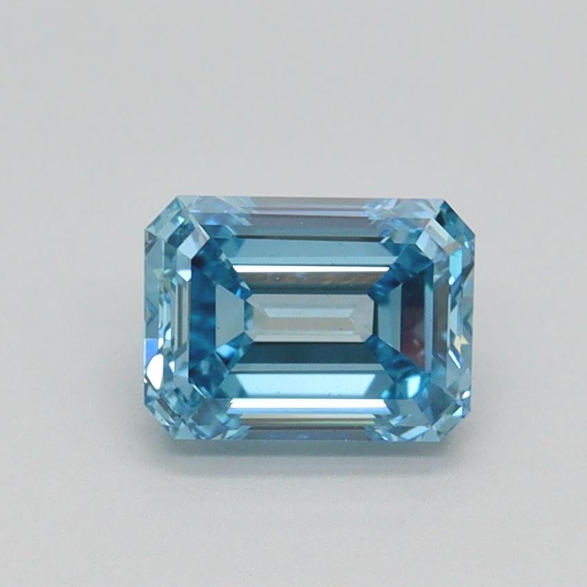 1.00 Ct. Fancy Intense Blue Emerald Lab Grown Diamond