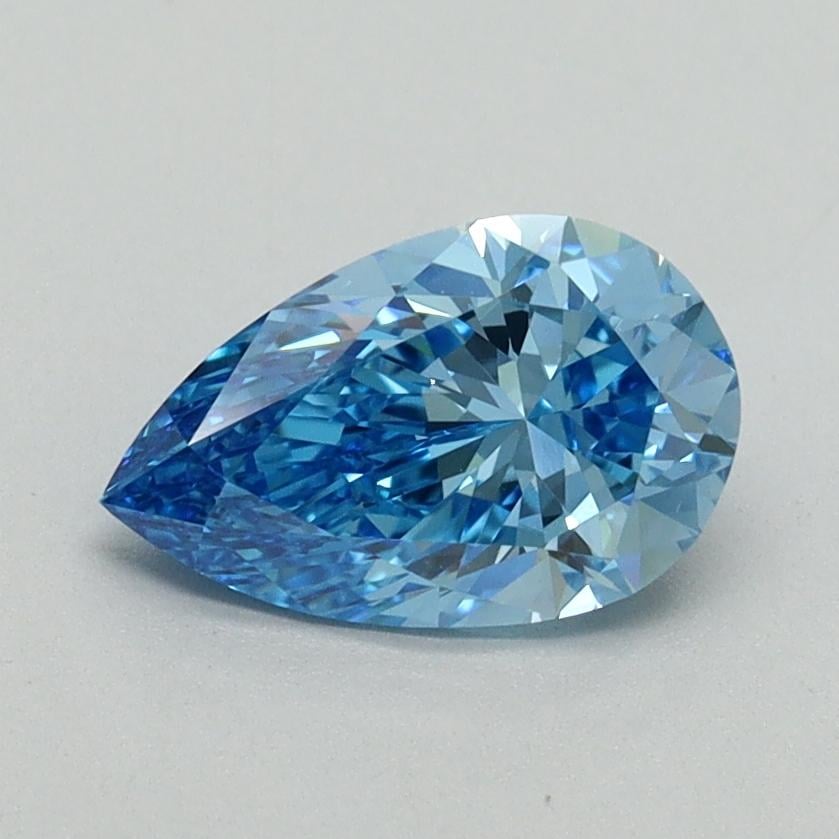 1.00 Ct. Fancy Vivid Blue Pear Lab Grown Diamond